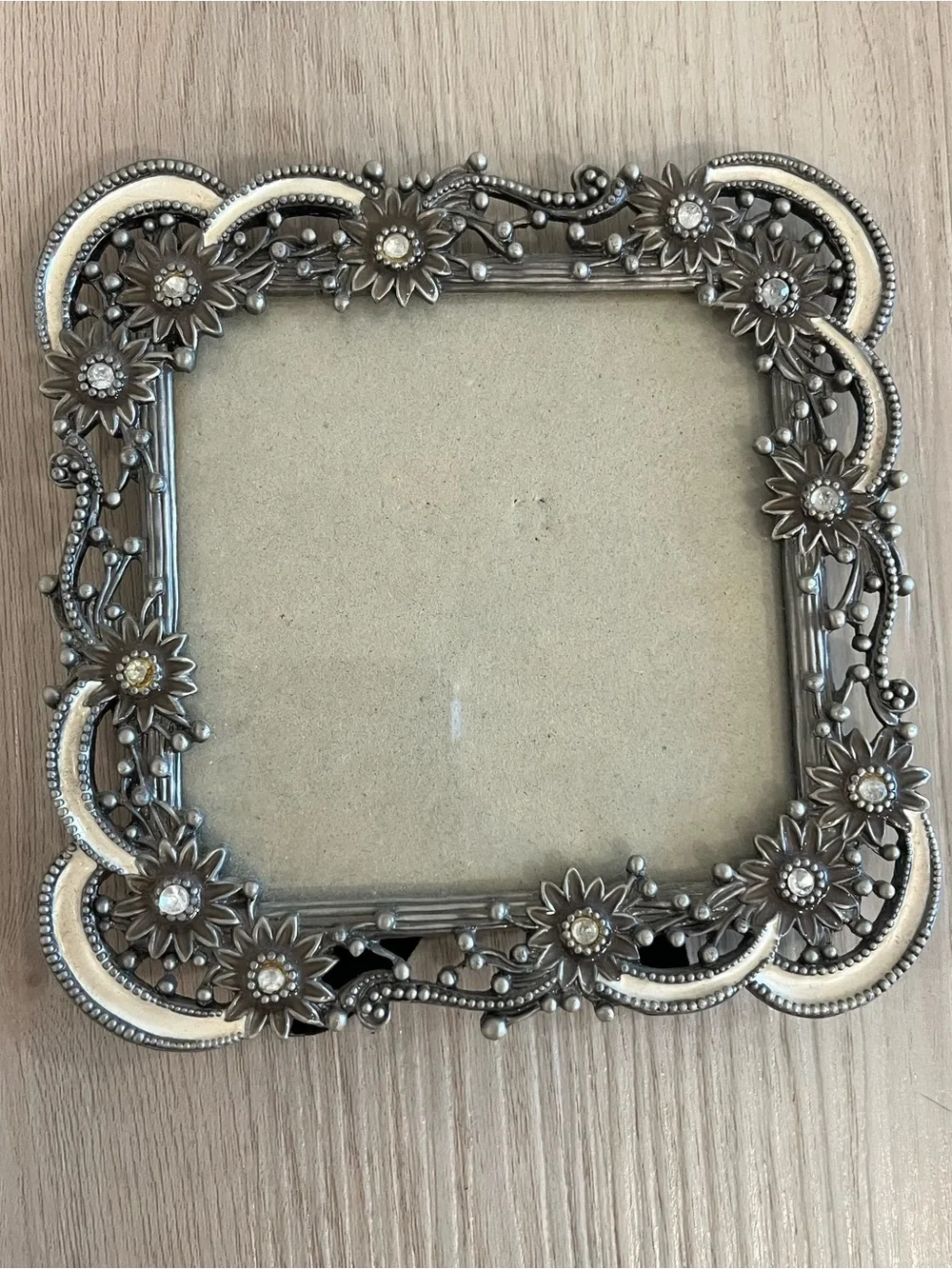 Ornate Celestial Metal Photo Frame Vintage